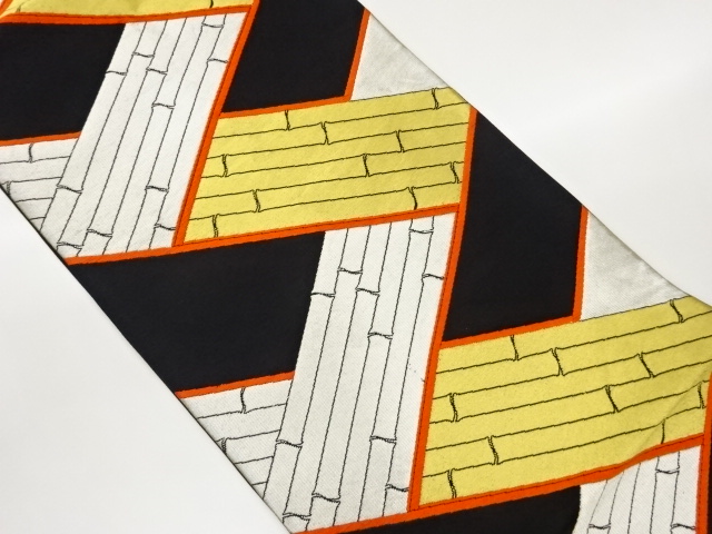 JAPANESE FUKURO OBI / WOVEN BAMBOO
